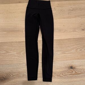 Lululemon Size 2 Wunder Under Luan 28” Black Leggins